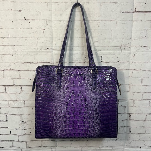Brahmin Tia Purple Ultraviolet Ombre Melbourne S77 1708 00580 - Picture 5 of 16